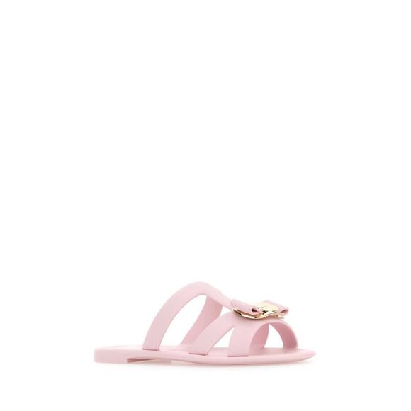 Salvatore Ferragamo Women Pastel Pink Rubber Lilou Slippers - Picture 2 of 2